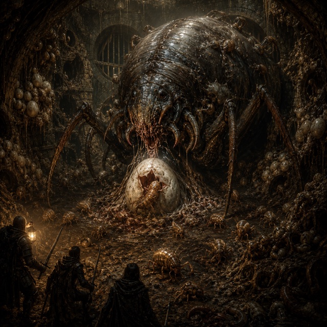 The Larva-Empress of the Footings, creature from the Monstrous Bestiary