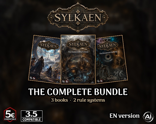 The Complete Sylkaen Bundle — Player's Book, Game Master's Book, Monstrous Bestiary