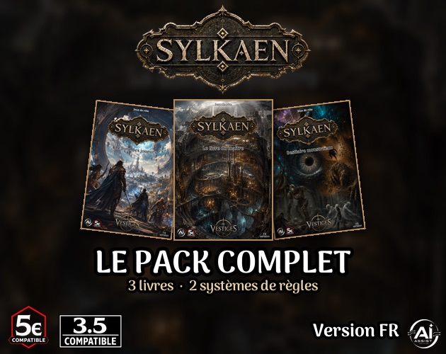 Le Pack complet Sylkaen — Livre des Joueurs, Livre du Maître, Bestiaire monstrueux