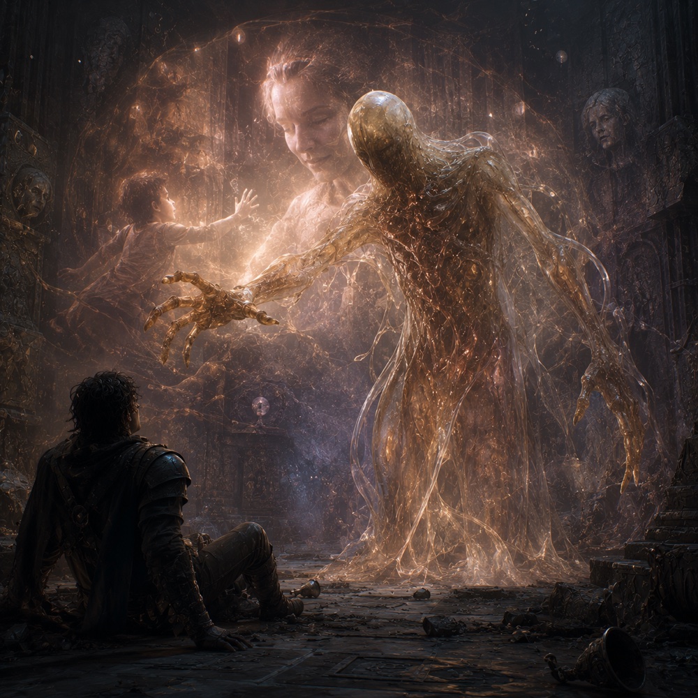 The Living Memory Echo, creature of the Strata of Memories, Monstrous Bestiary of the Vestiges TTRPG
