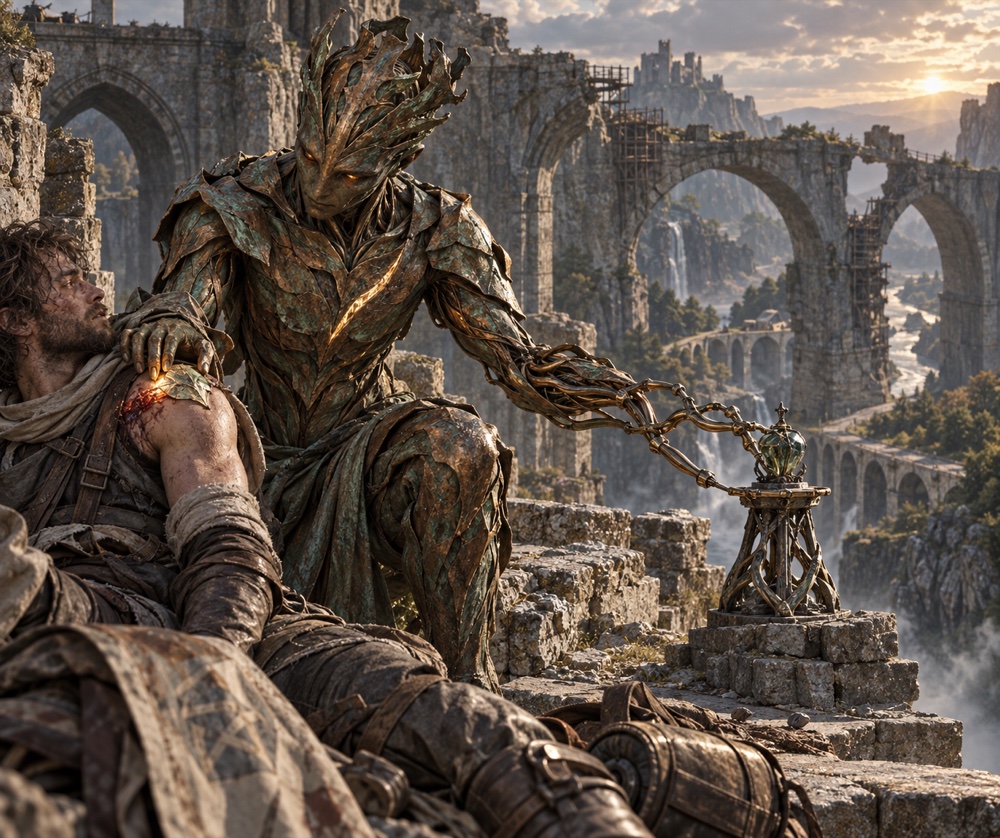 Living Metal Graft: a Ferran closes a companion's wound with their own metal, a people feat of the Vestiges TTRPG
